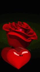 Spinning Rosas With Hearts GIF