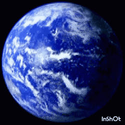 Spinning Rotating Earth Globe GIF