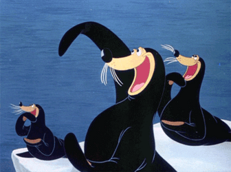 Spinning Seal Clapping GIF