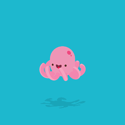 Spinning Tentacles Of Pink Octopus GIF