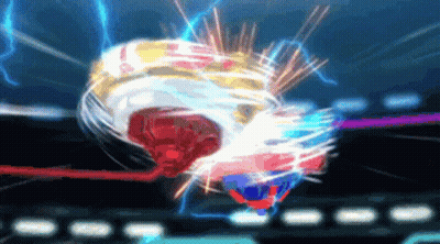 Spinning Top In Video Game With Blue Background GIF