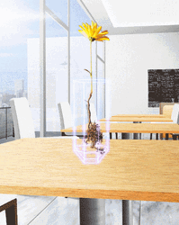 Spinning Vase With Flowers GIF