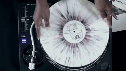 Spinning Vinyl Needle Drop GIF