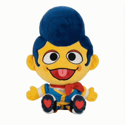 Spinning Wally Darling Stuffed Toy GIF