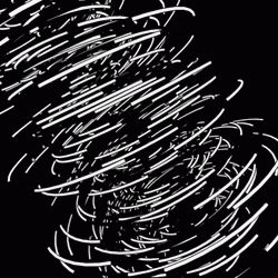 Spinning White Sketch Twister Illustration GIF