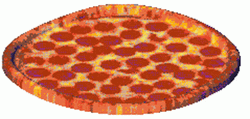Spinning Whole Pepperoni Pizza GIF