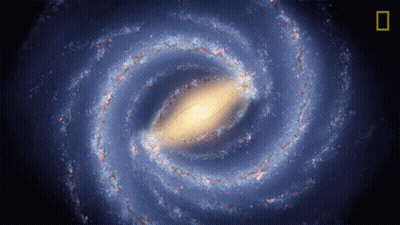 Spiral Galaxy National Geographic Logo GIF