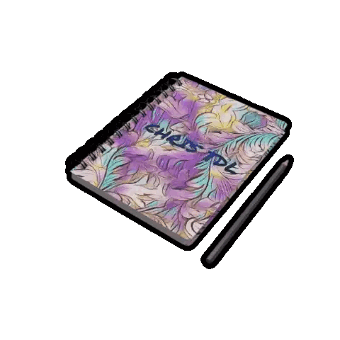 Spiral Notebook Girls Sticker