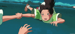 Spirited Away Holding On GIF