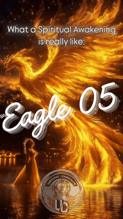 Spiritual Awakening Eagle 05 Poster GIF