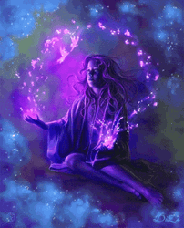 Spiritual Power Purple Universe