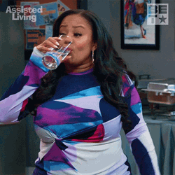 Spit Water Long Hair Lady GIF