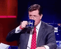 Spit Water News Reporter Man GIF