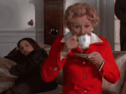 Spits Coffee Mars Attacks GIF