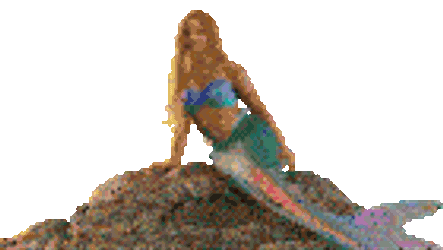 Splashing Water Ariel Sticker GIF