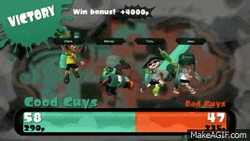Splatoon Victory Sequence Good Guys GIF