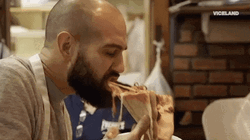 Splurging To A Cheesy Pizza GIF