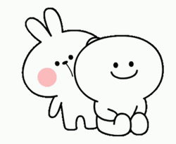 Spoiled Rabbit Soft Patting GIF