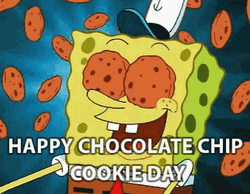 Sponegbob Happy Chocolate Chip Cookie Day GIF