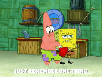 SpongeBob Advice With Great Power Comes Great Responsibility GIF