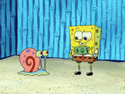 Spongebob And Gary Sunday GIF