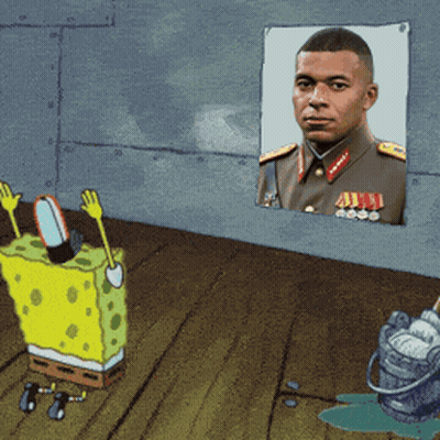 Spongebob And Man In Uniform GIF
