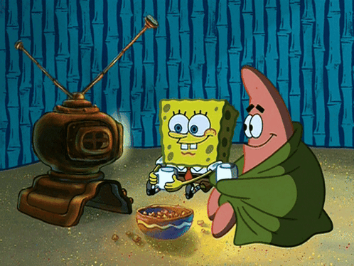 Spongebob And Patrick Are Playing A Video Game GIF
