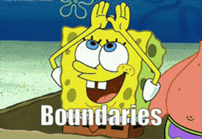 Spongebob And Patrick Boundaries GIF