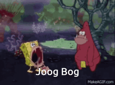 Spongebob And Patrick From Spongebob Squarepants Are Standing Next To Each Other In A Cartoon Scene . GIF