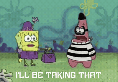 Spongebob And Patrick From Spongebob Squarepants Are Talking About Taking That GIF