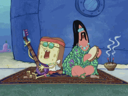 Spongebob And Patrick Hippie GIF