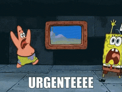 SpongeBob And Patrick In Urgent GIF