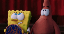 Spongebob And Patrick Looking Around