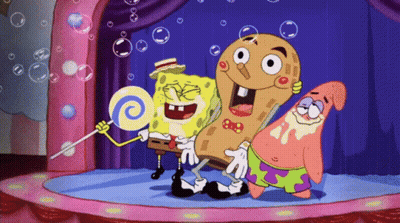 SpongeBob And Patrick On Stage GIF