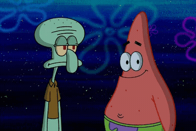 SpongeBob And Patrick Saying Why Yall Looking At Me GIF