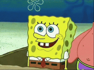 Spongebob and Patrick Standing in Sand