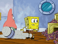 Spongebob And Patrick Star Chocolate Bars Stock  GIF