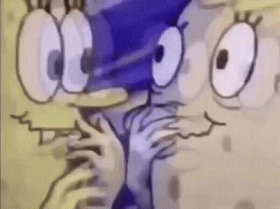 SpongeBob and Sonic Making Funny Faces
