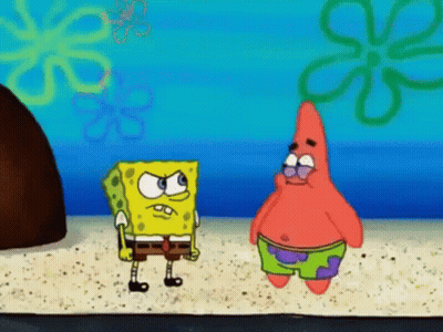 SpongeBob and Sonic Making Funny Faces