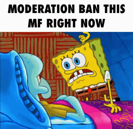 SpongeBob And Squidward Ban This MF GIF