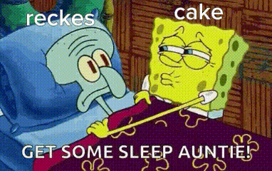 Spongebob And Squidward From Spongebob Squarepants Are Laying In A Bed . GIF