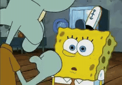 Spongebob And Squidward From The Cartoon Spongebob Squarepants GIF