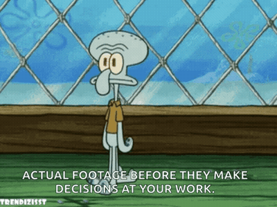 SpongeBob And Squidward Holding Hands In Bed GIF