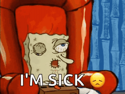 SpongeBob And Squidward In Bottle Saying Why You Little GIF