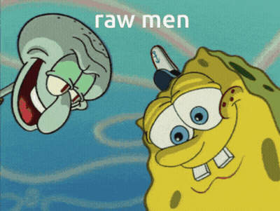 Spongebob And Squidward Raw Men GIF