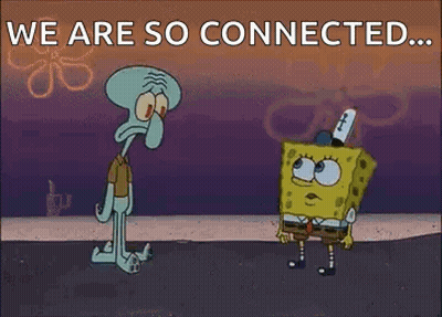 SpongeBob And Squidward Talking GIF