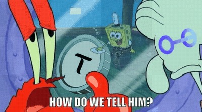 SpongeBob And Squidward Talking GIF