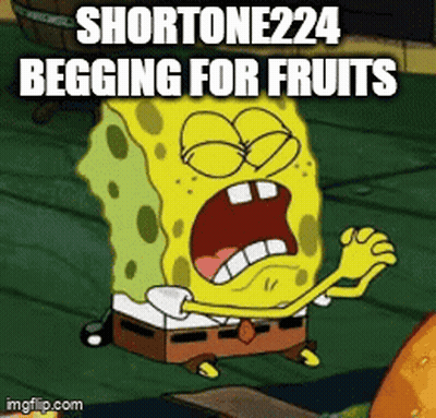 SpongeBob Begging For Fruits GIF