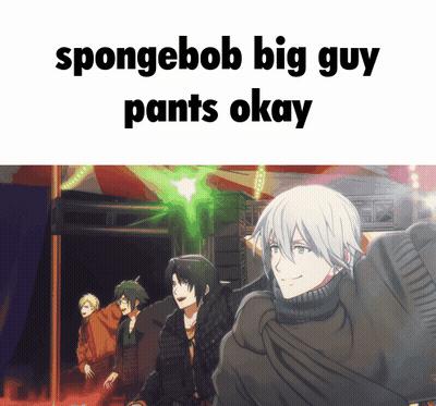 Spongebob Big Guy Pants Okay Is Written On A Picture GIF