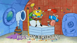  Spongebob Birthday Happy Friday GIF